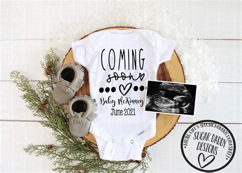 Coming Soon Custom Baby Digital Pregnancy Announcement Etsy