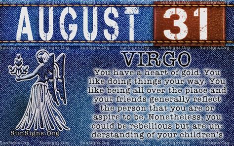 Maybe you would like to learn more about one of these? August 31 Birthday Horoscope Personality | Sun Signs ...