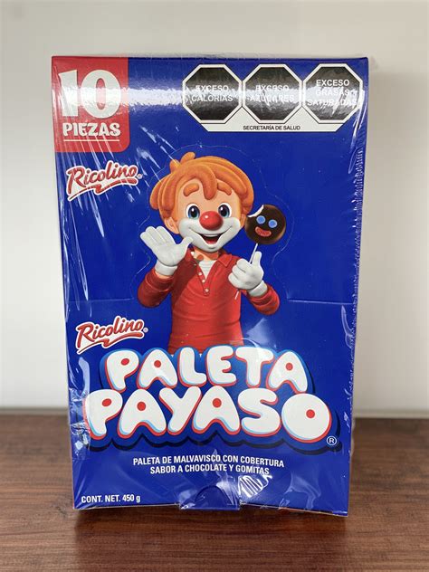 Paleta Payaso Paquete 10 Piezas Dulcería Y Chocolatera Caramelle