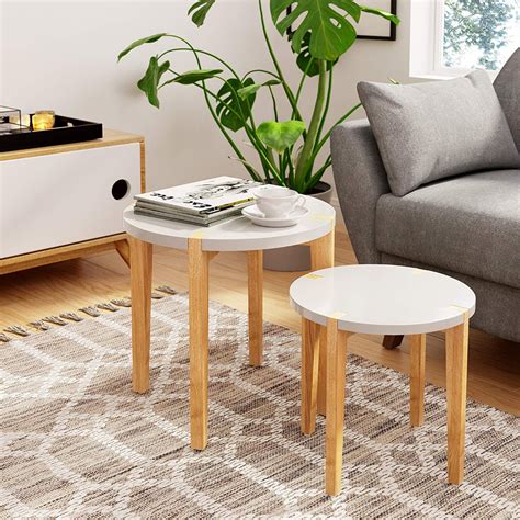 Universal Expert Fust10023a Abacus Side Table Oakwhite