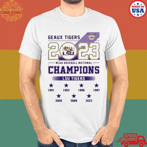 Official Lsu Tigers Geaux Tigers Ncaa Baseball National Champions 2023