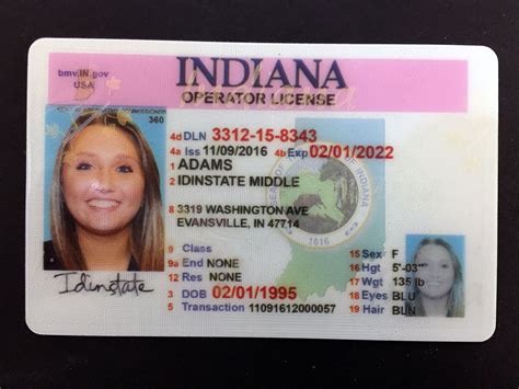 Indiana Fake Id Best Indiana Fake Id Indiana Drivers License