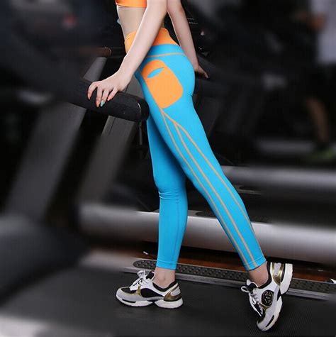 New Move Brand Sex High Waist Stretched Sports Pants Gym