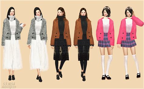 My Sims 4 Blog Accessory Winter Coats For Females By Marigold