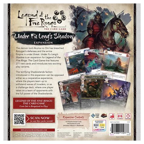 Legend Of The Five Rings Lcg Under Fu Lengs Shadow