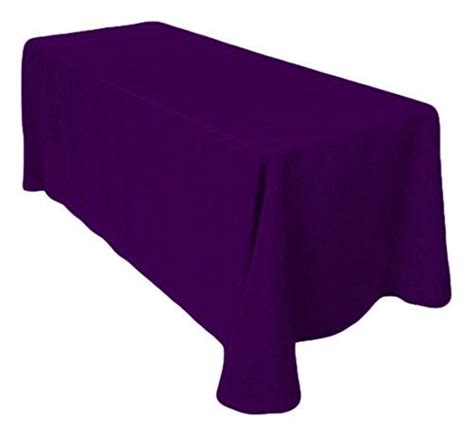 Brand new 90 x 132 burlap rectangular tablecloths from leilani wholesale for your banquet tables! Gee Di Moda Rectangle Tablecloth - 90 x 132 Inch - Purple ...