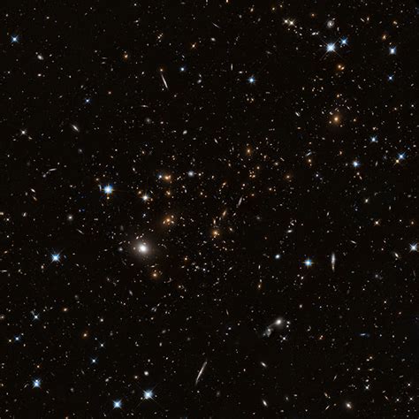 Hubble Image Of Galaxy Cluster Macs J071753745 Wallpaper