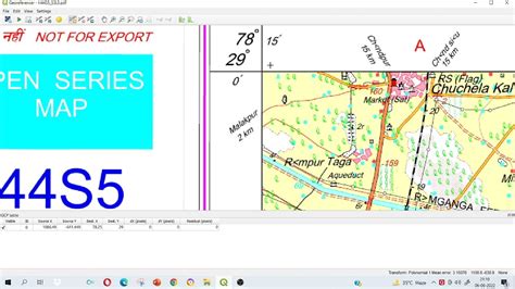 How To Georeference A Toposheet In Qgis Youtube