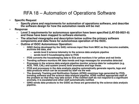 Ppt Rfa 18 Automation Of Operations Software Powerpoint