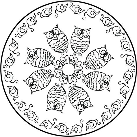 Alle mandalas haben die gleiche struktur. 98 Neu Ausmalbild Mandala Eule Galerie | Kinder Bilder | Mandala ausmalen, Ausmalbilder mandala ...