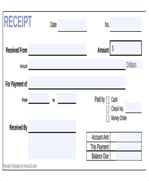 Free 5 Sample Payment Receipt Templates In Pdf