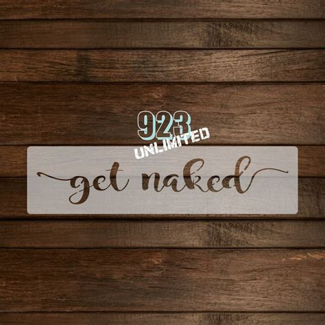 Get Naked Script X Re Usable Stencils Etsy