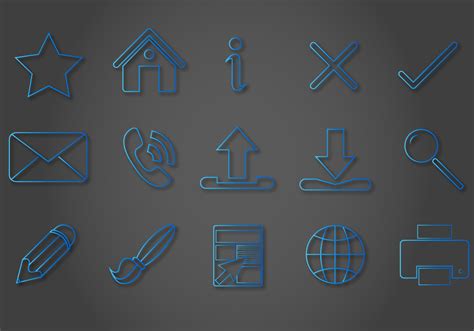Blue Line Icon Vectors Download Free Vector Art Stock Graphics And Images