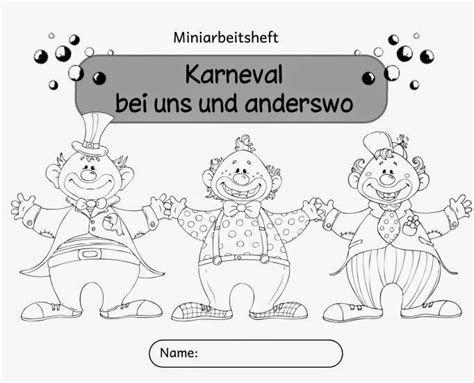 Kartei Und Arbeitsheft Karnevalfasching Bei Uns Und Anderswo Mit