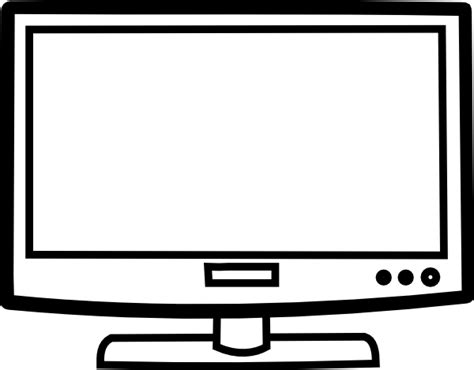 Television Outline Clip Art at Clker.com - vector clip art online