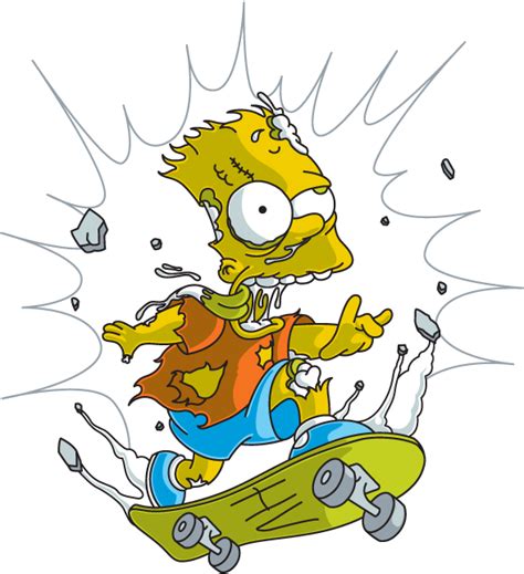 Bart Simpson Skateboarding Homero Skate Bart Do Simpsons Clipart