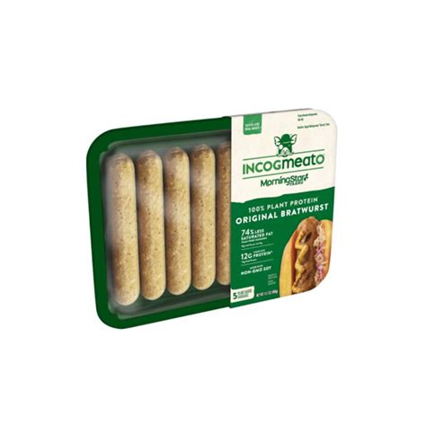 Gates open at 10 am for spectators. MorningStar Farms Incogmeato Bratwurst (Ingredients ...