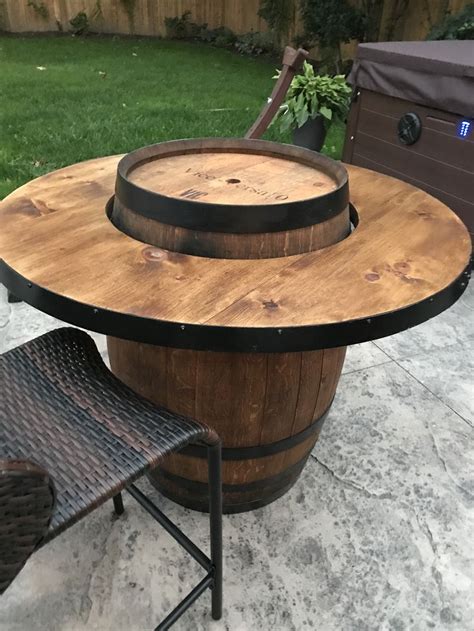 Wine Barrel With Overlay Wine Barrels Repurposed Into Tables Wine