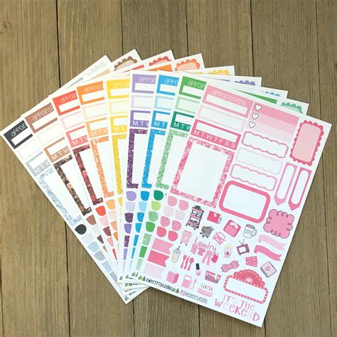 2x Checklist Stickers For Hobonichi Weeks Planners Functional Planner