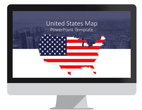 Us Map Powerpoint Template