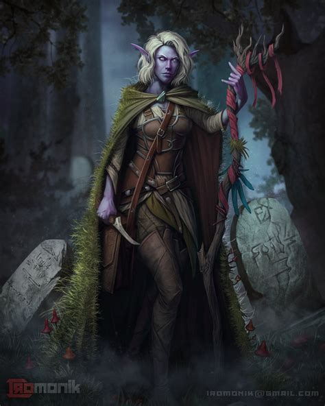 Oc Drow Druid Character Art By Iromonik Rcharacterdrawing