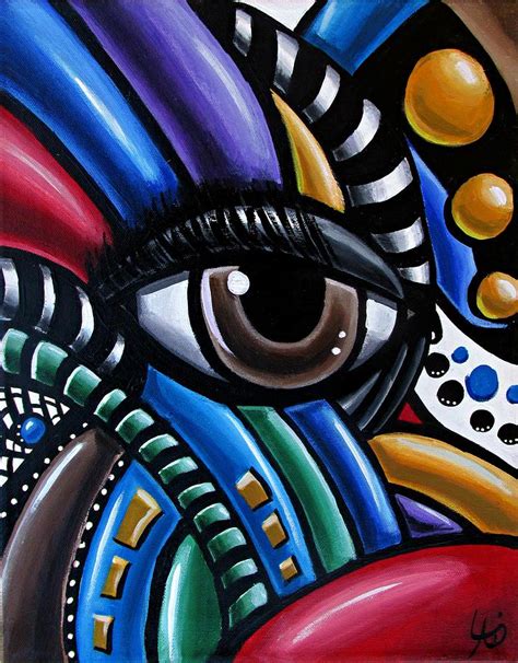 Abstract Eye Painting Beginner Painting