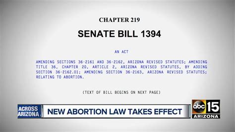 You have the right to get an abortion for any reason until approximately six months after you become pregnant. Arizona law now requires more questions for women seeking ...