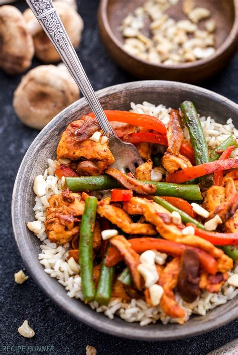 Divide between bowls, sprinkle over the nuts, sliced chilli and the reserved coriander leaves, then serve with the lime wedges for squeezing over. Harissa Chicken Stir Fry - Recipe Runner