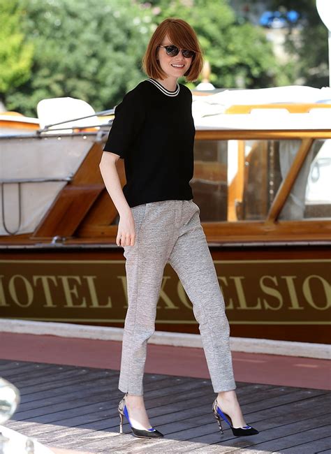 Emma Stone In A Lightweight Knitted Top Vogue