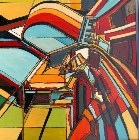 Vivid Abstract Expressionist Painting By Edward Cathony ... Choose your favorite abstract landscape paintings from millions of available designs.
