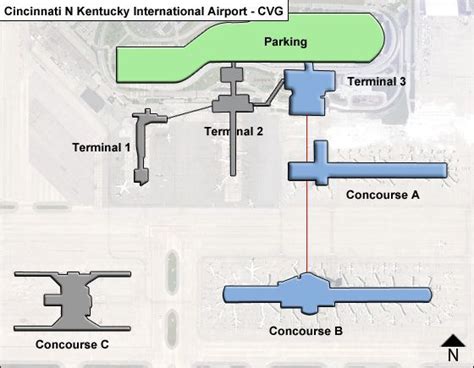 Cincinnati N Kentucky Cvg Airport Terminal Map