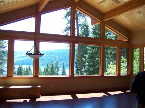 This A Frame Cabin Features Extensive Windows To Take In The