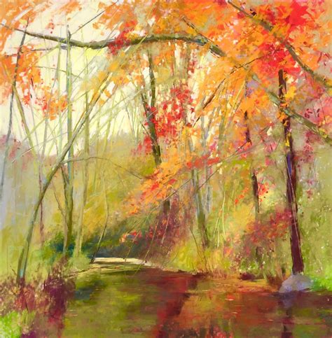 Just Off The Easel One Fine Day 27x27 Pastel Autumn Is My Favorite
