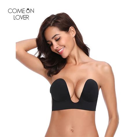 Comeonlover Womens Self Adhesive Bra Strapless Invisible Push Up Bras