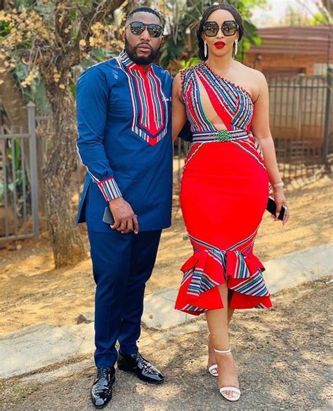 Ankara Couple Matching Outfit South African Traditional Dresses