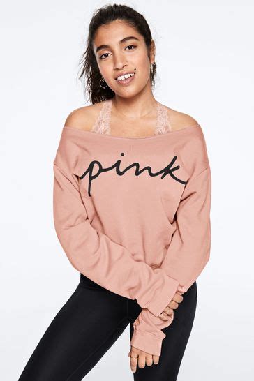 Buy Victorias Secret Pink Everyday Lounge Open Neck Crew From The