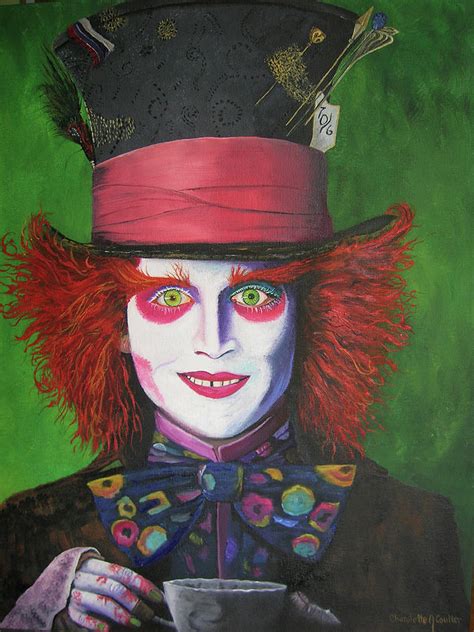 Mad Hatter Johnny D Painting By Charolette A Coulter