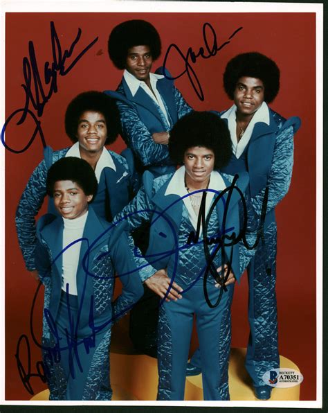 Lot Detail - The Jackson Five Group Signed 8