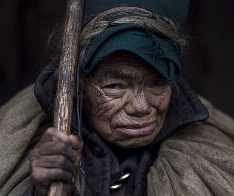 Elderly Yi Woman The Yi People Are An Ethnic Group In China One Of