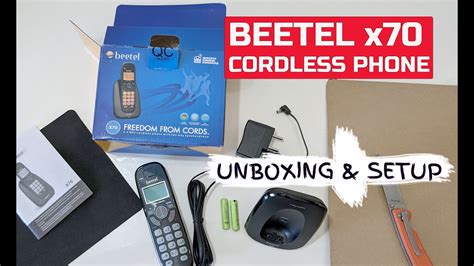 Beetel X70 Cordless Landline Phone Unboxing And Setup Youtube