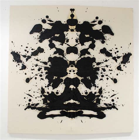 Dwayne Coleman Rorschach Ink Blot Monocrome