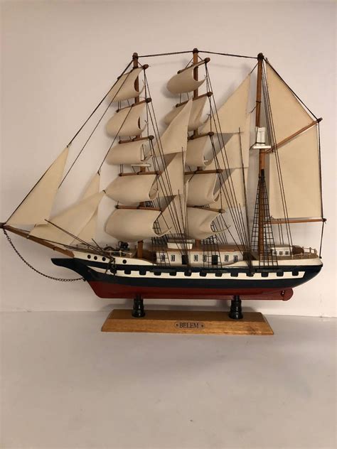 Vintage Heritage Belem French Tall Ship Model By Keystonevintageus On