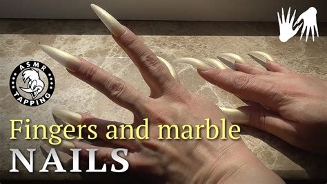 Fingers And Marble Asmr Long Nails Tapping Scratching Youtube