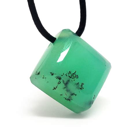 Chrysoprase Drilled Pendant The Fossil Cartel