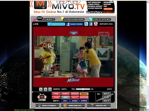 Mivo tv menyediakan lebih dari 50 channel tv, baik tv indonesia maupun tv luar negeri yang bisa kamu tonton secara gratis. Srcipt Nonton TV Online Untuk Blog - PuTr4 Sh4r3