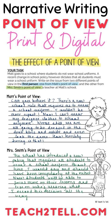 Narrative Point Of View Video Narrative Writing Writing Teaching