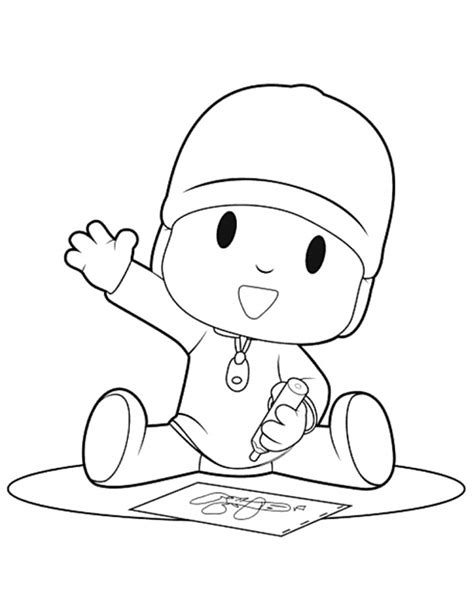 Pocoyo Characters Coloring Page Free Printable Coloring Pages For Kids