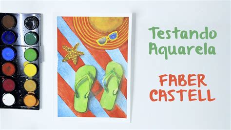 Usei Aquarela Faber Castell Escolar Pela Primeira Vez