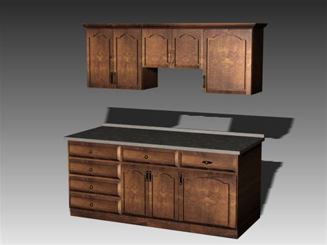 Antique Kitchen Cabinets 3d Model 3dsmax3dsautocad Files Free