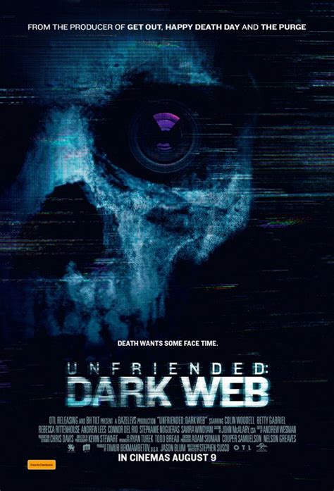 Final Terror Trailer For Computer Horror Film Unfriended Dark Web